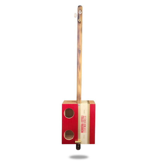 "Racing Stripe" Regular Cigar Box Banjo