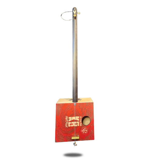 "Red Sky" Mini Cigar Box Bullet Banjo