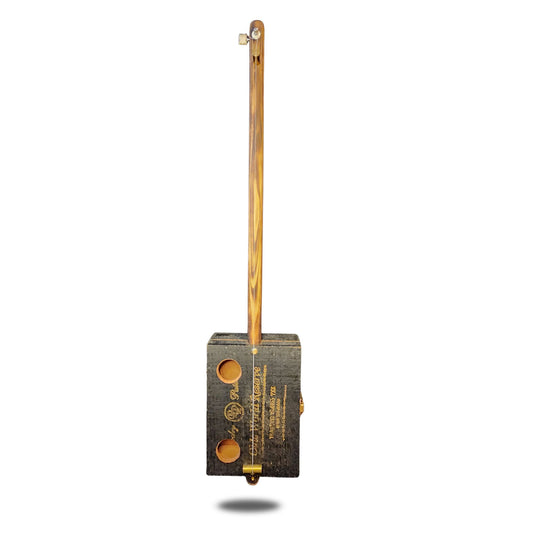 "Rough Cut" Premium Cigar Box Bullet Banjo