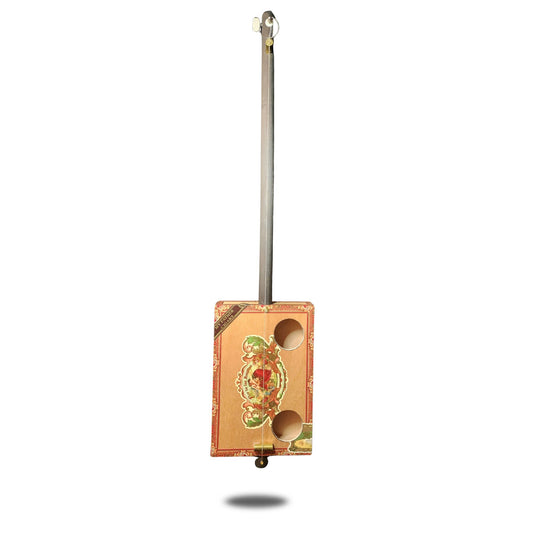 "Lush Gardens" Regular Cigar Box Bullet Banjo
