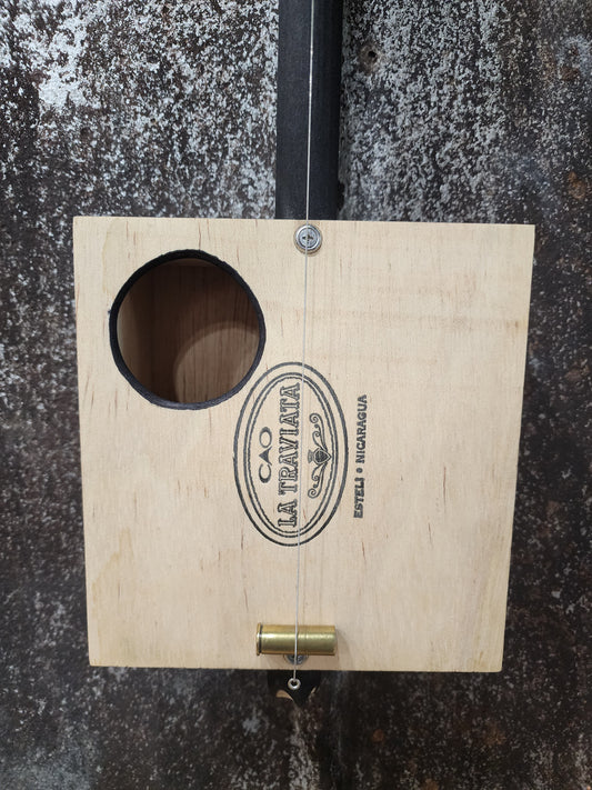 "Lil Rock Box" Mini Cigar Box Bullet Banjo