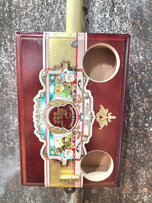 "Beach Vacation" Premium Cigar Box Bullet Banjo