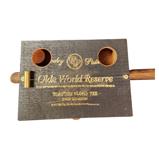 "Rough Cut" Premium Cigar Box Bullet Banjo