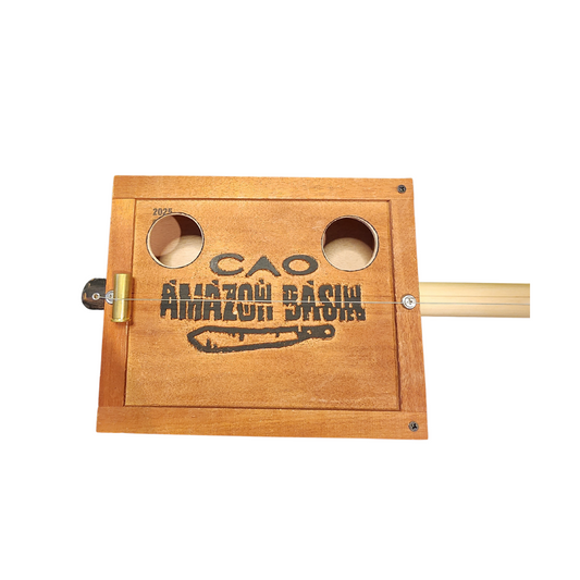 "Jungle Slasher" Premium Cigar Box Bullet Banjo