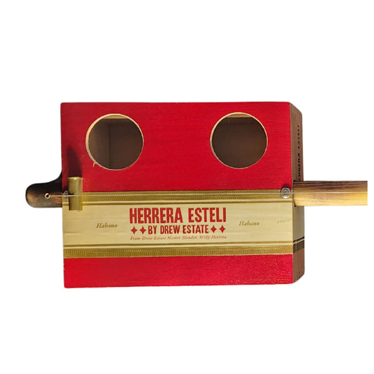 "Racing Stripe" Regular Cigar Box Banjo