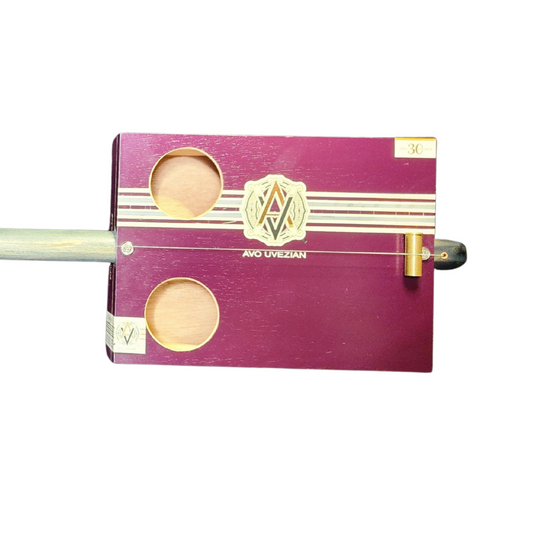 "Purple Plum" Regular Cigar Box Bullet Banjo