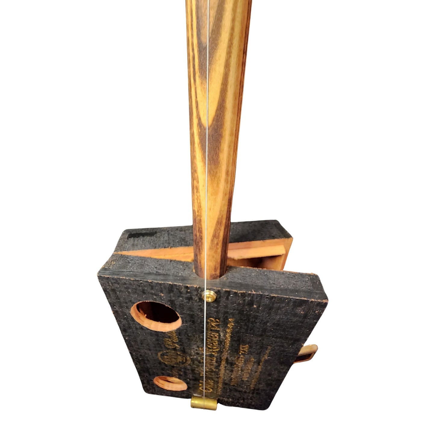 "Rough Cut" Premium Cigar Box Bullet Banjo