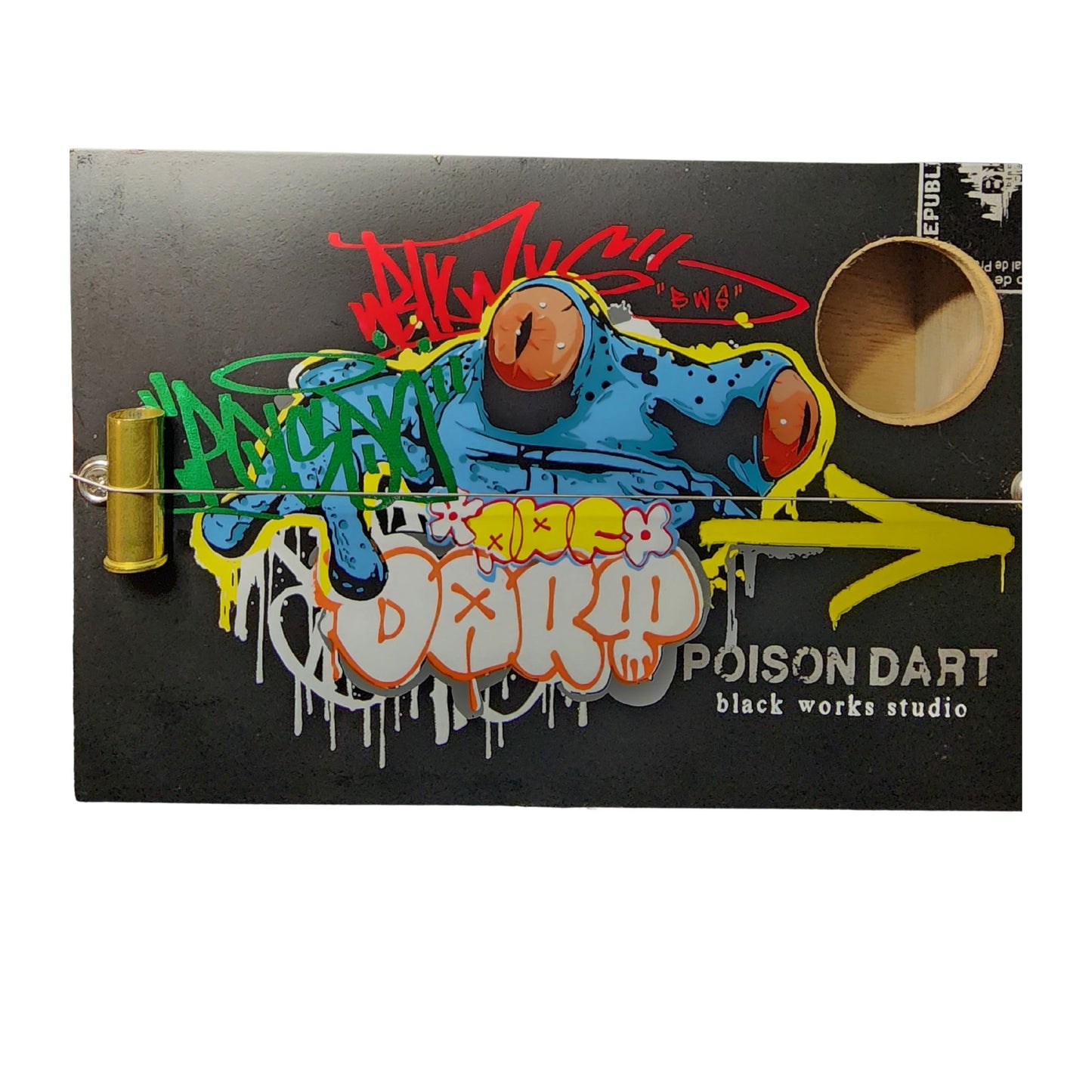 "Froggy" Mini Cigar Box Bullet Banjo