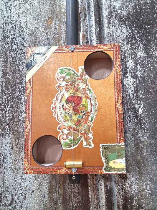 "Lush Lands" Premium Cigar Box Bullet Banjo