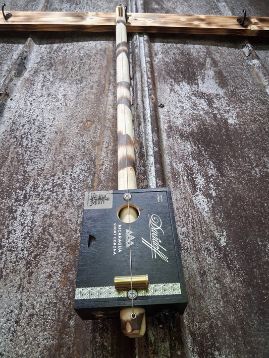"Lil' Kickbox" Electric Cigar Box Bullet Banjo