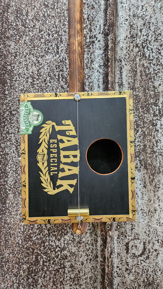 "Slight Transition" Premier Acoustic Cigar Box Bullet Banjo