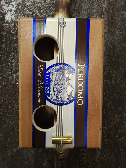 "Bohemian Palm" Mini Cigar Box Bullet Banjo