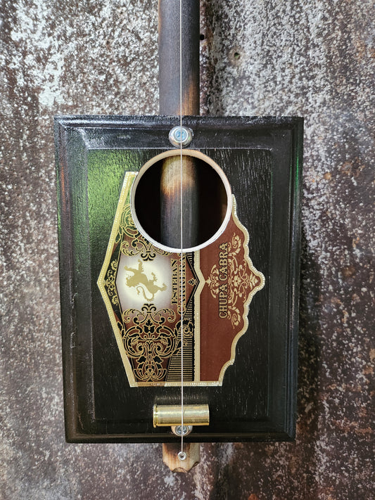 "Nemean Lion" Mini Cigar Box Bullet Banjo