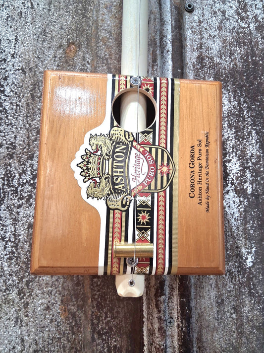 "Little Crowny" Mini Cigar Box Bullet Banjo