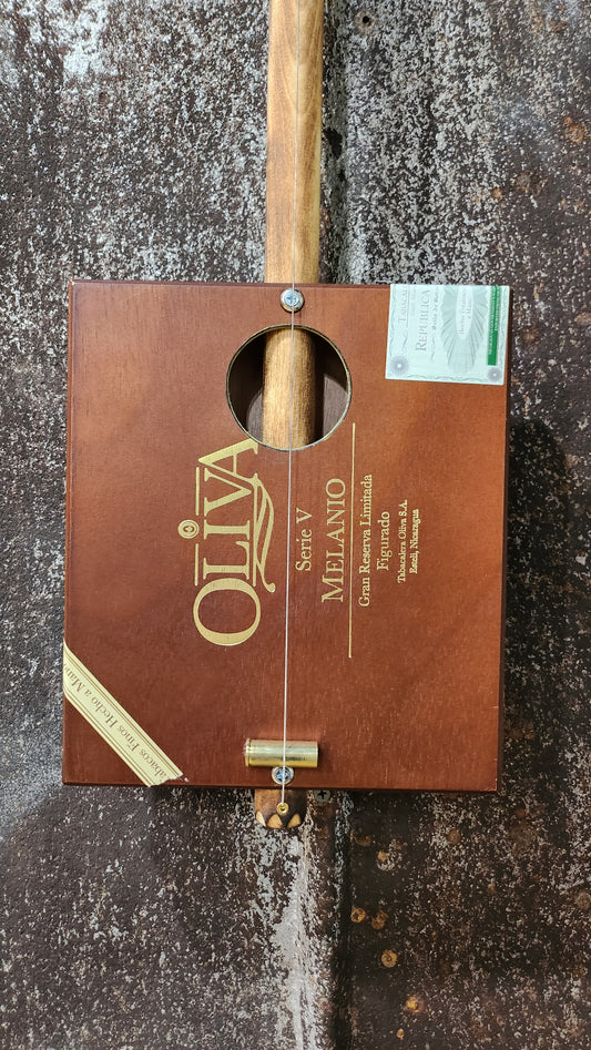 "Event Horizon" Regular Cigar Box Bullet Banjo