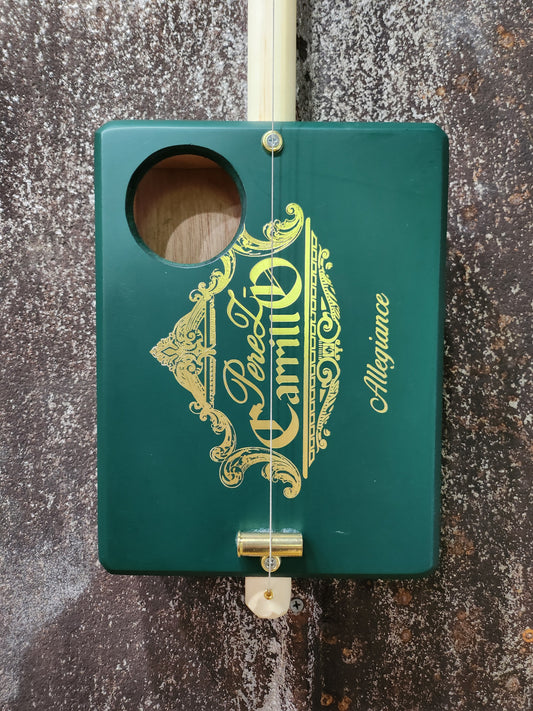 "Green Out" Premium Cigar Box Bullet Banjo