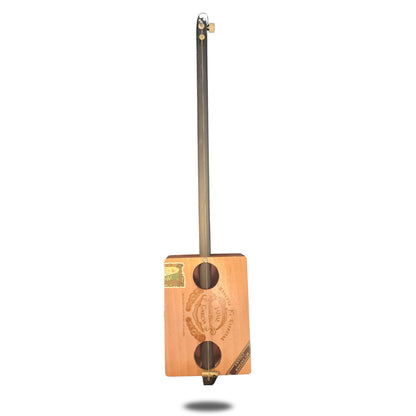 "Wood Panel" Regular Cigar Box Bullet Banjo