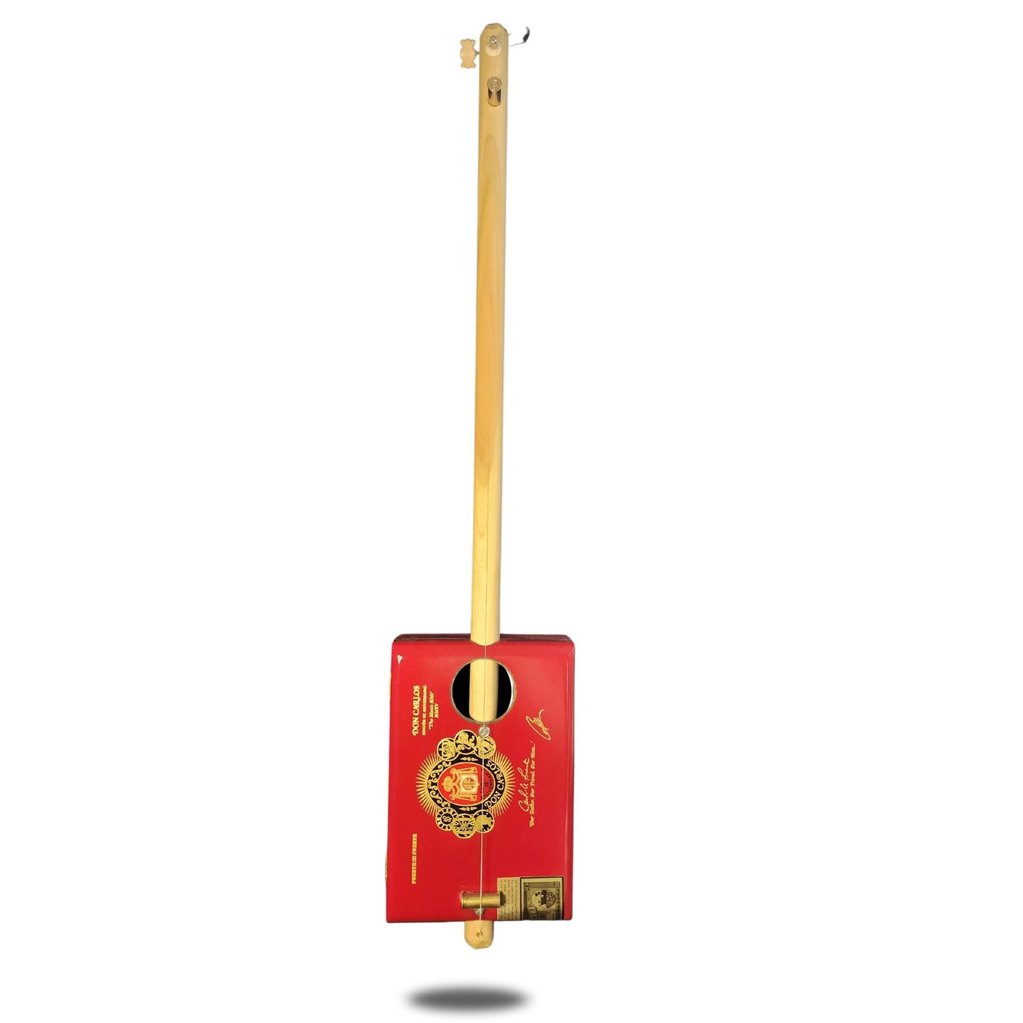 "The Crest" Premium Cigar Box Bullet Banjo
