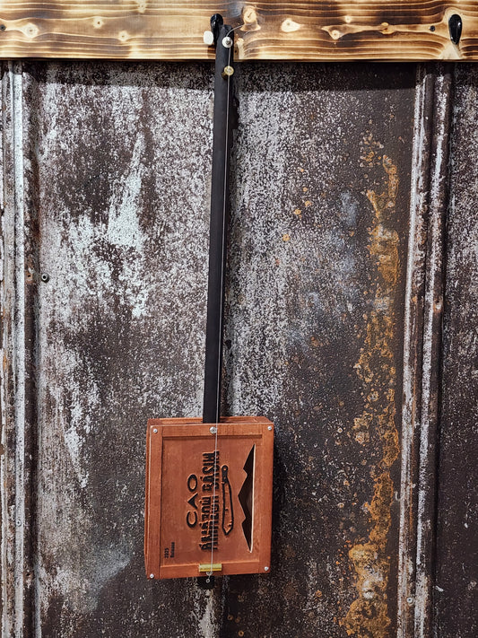 "The Amazonian" Premium Cigar Box Bullet Banjo