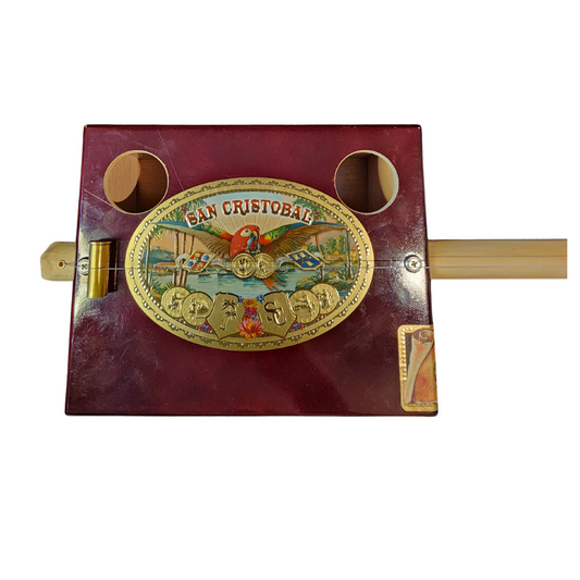 "Tropical Paradise" Premium Cigar Box Bullet Banjo