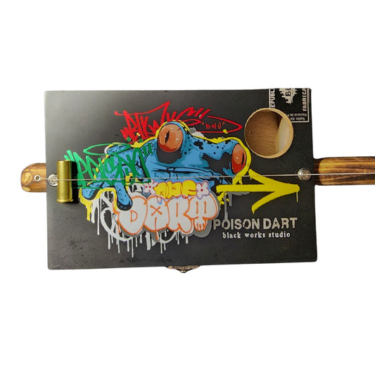 "Froggy" Mini Cigar Box Bullet Banjo