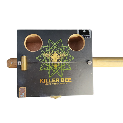 "Killer Bee" Mini Cigar Box Bullet Banjo