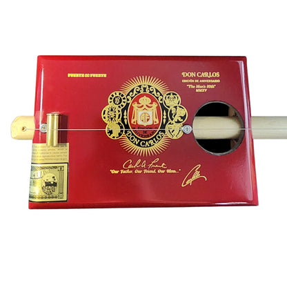 "The Crest" Premium Cigar Box Bullet Banjo