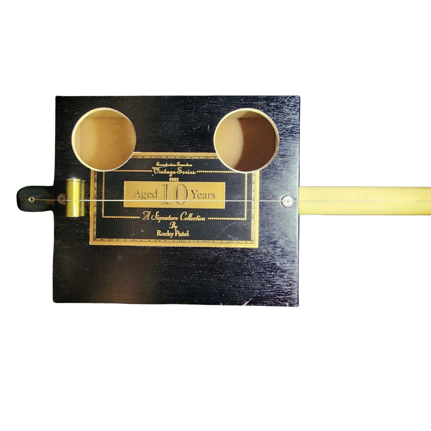 "The Slab" Premium Cigar Box Bullet Banjo