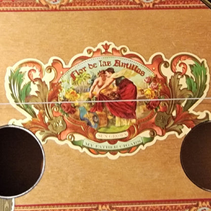 "Lush Gardens" Regular Cigar Box Bullet Banjo