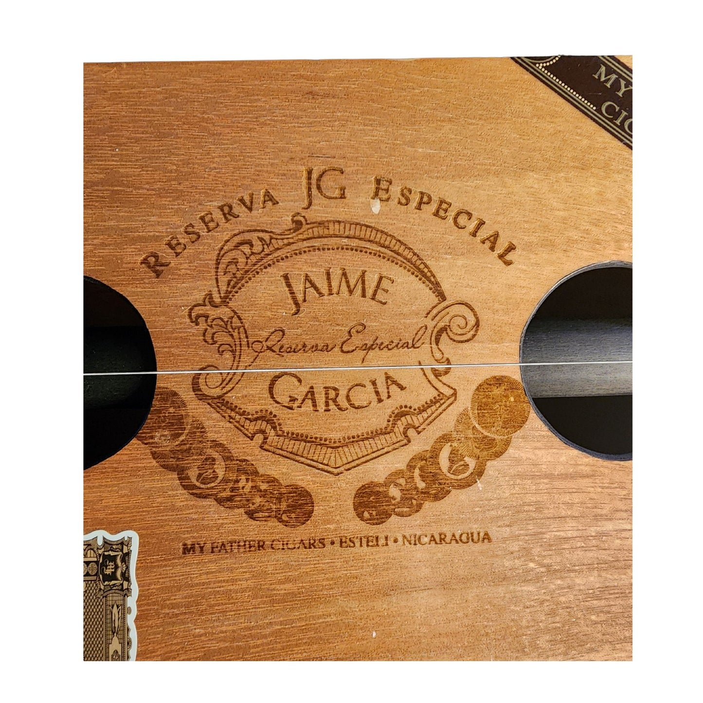 "Wood Panel" Regular Cigar Box Bullet Banjo