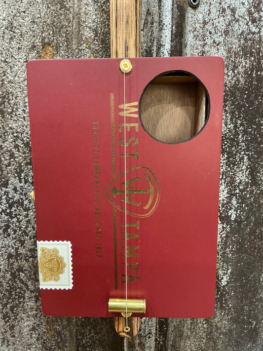 “Mauve Tamp” Mini Cigar Box Bullet Banjo