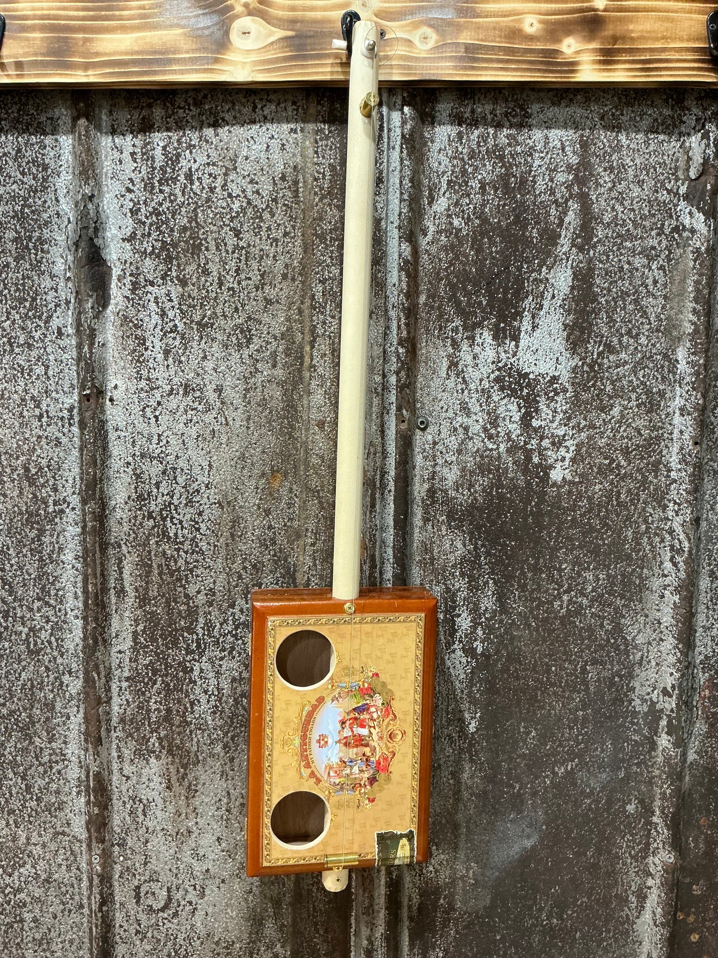 “The Royale” Premium Cigar Box Bullet Banjo