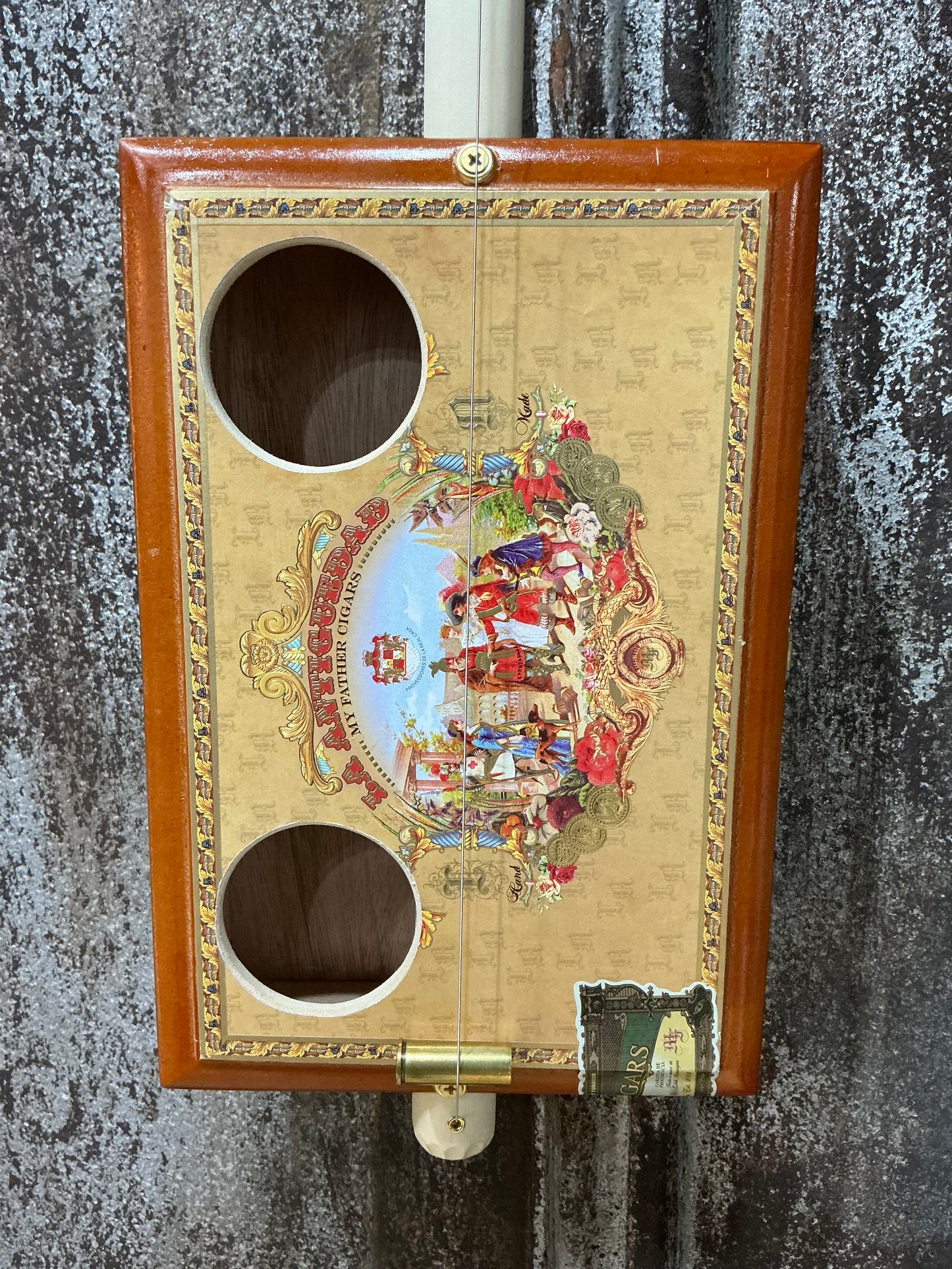 “The Royale” Premium Cigar Box Bullet Banjo