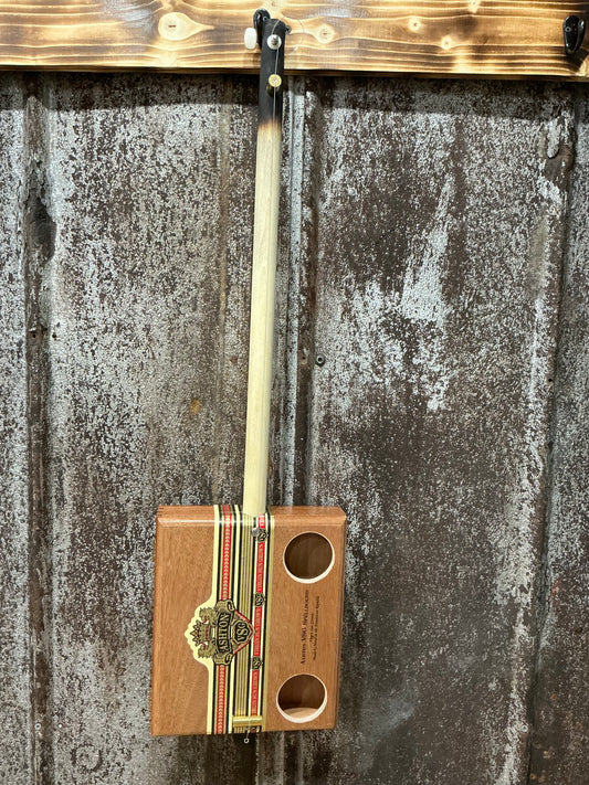 "The Gold Stripe" Premium Cigar Box Bullet Banjos