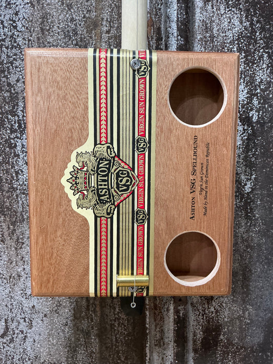 "The Gold Stripe" Premium Cigar Box Bullet Banjos