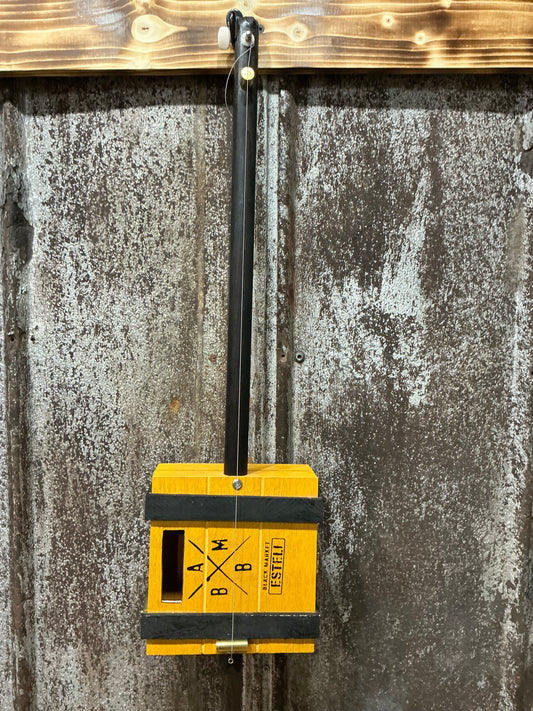 "The Footlocker" Mini Cigar Box Bullet Banjo