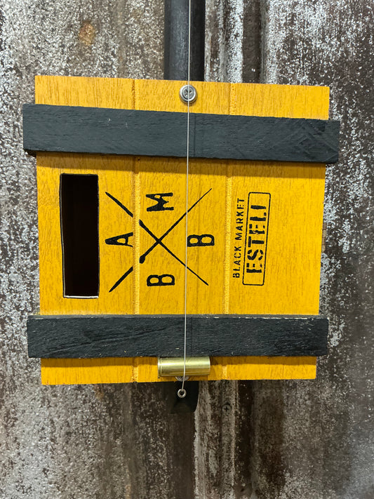 "The Footlocker" Mini Cigar Box Bullet Banjo