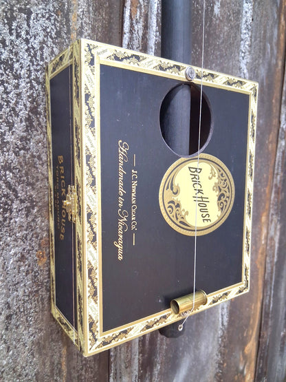 "Dark Bricks"  Regular Cigar Box Bullet Banjo