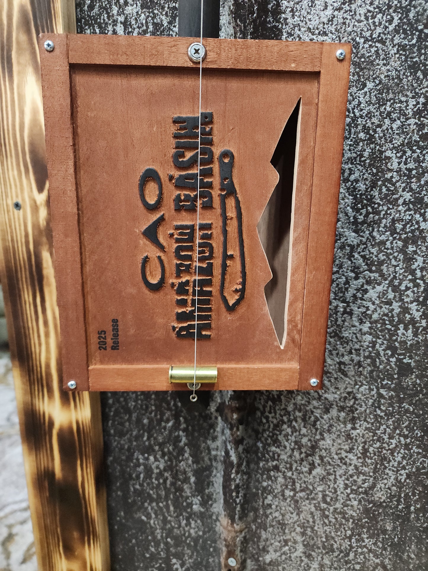 "The Amazonian" Premium Cigar Box Bullet Banjo