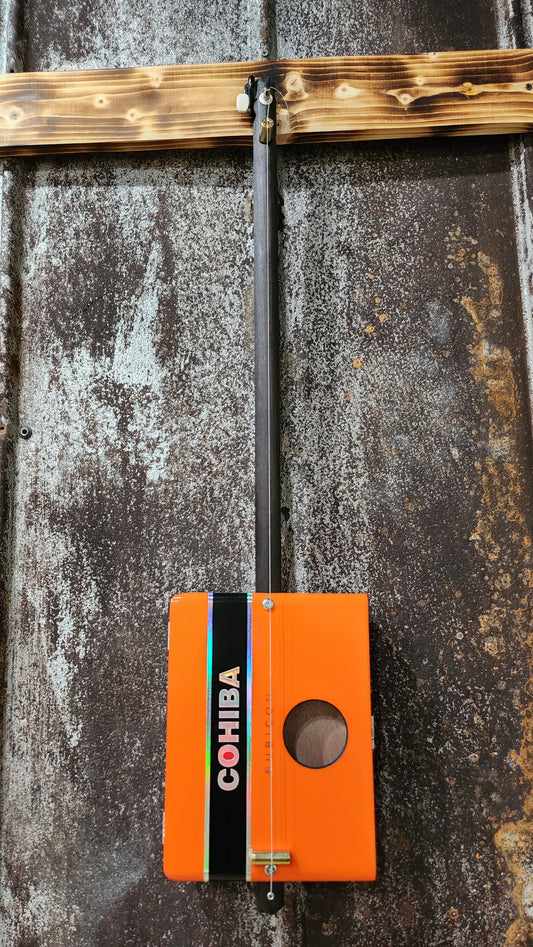 "Tiger Tunes" Premium Cigar Box Bullet Banjo