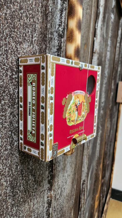"Where Vat Romeo" Mini Cigar Box Bullet Banjo