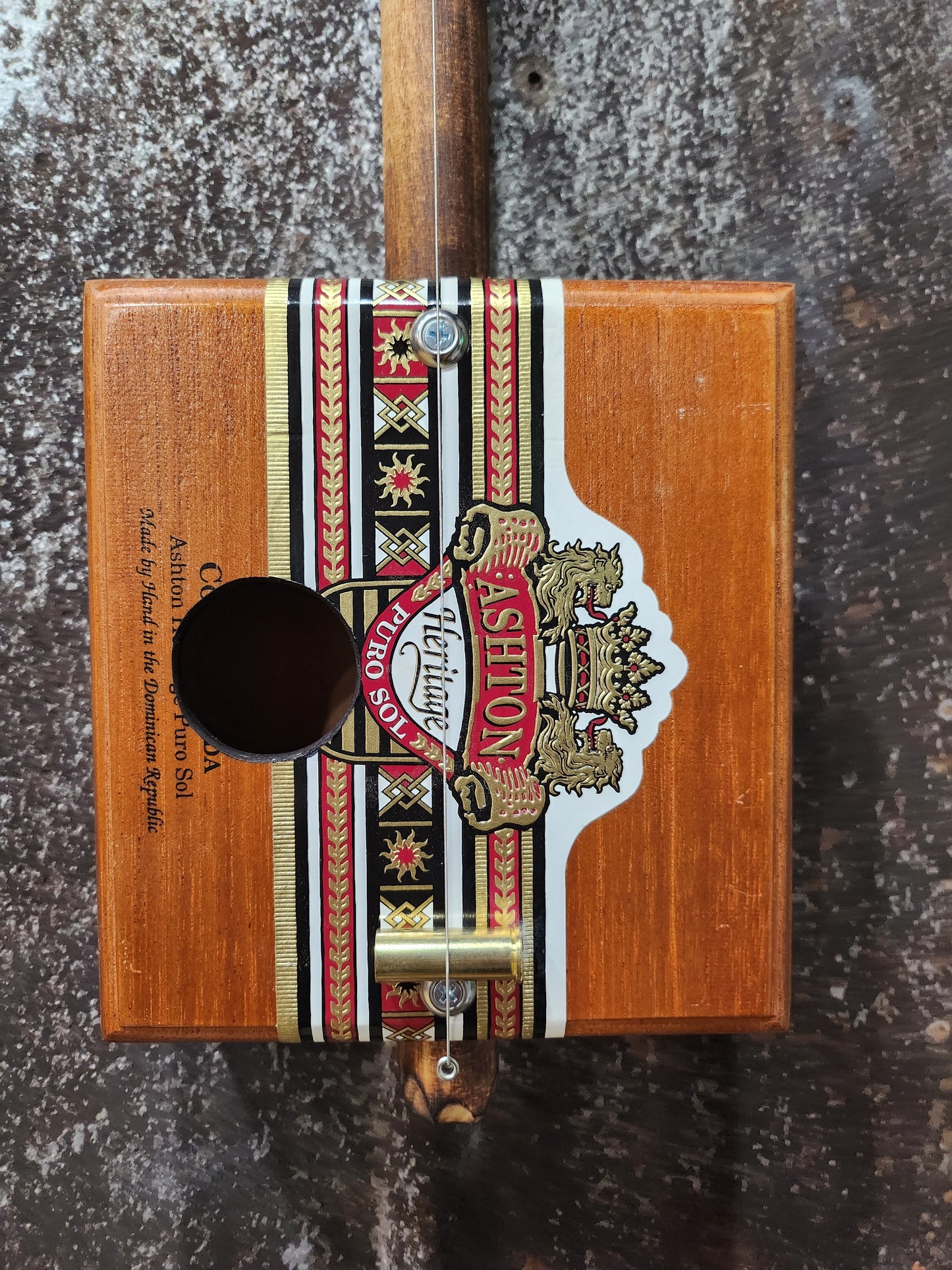 "Slappin Ashton" Mini Cigar Box Bullet Banjo