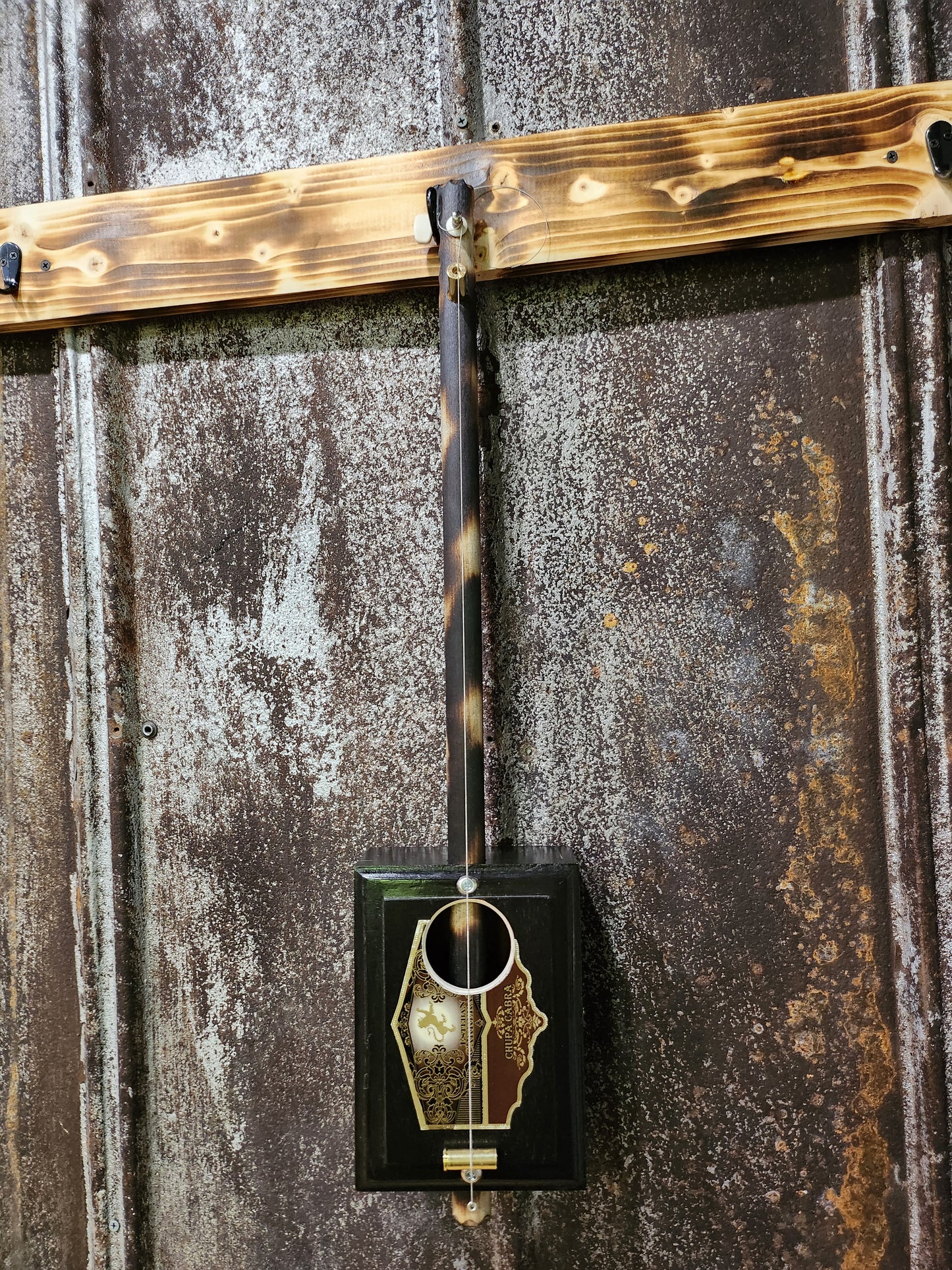 "Nemean Lion" Mini Cigar Box Bullet Banjo