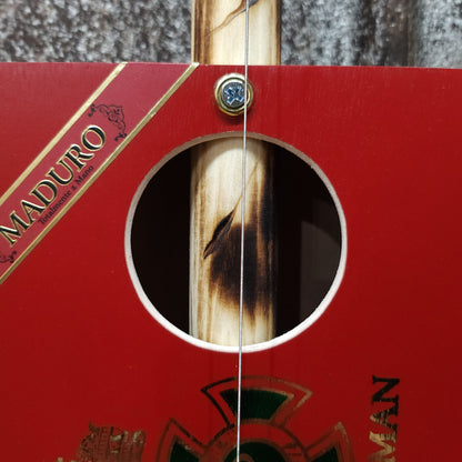 "Enlightened" Mini Cigar Box Bullet Banjo