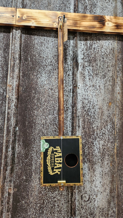"Slight Transition" Premier Acoustic Cigar Box Bullet Banjo