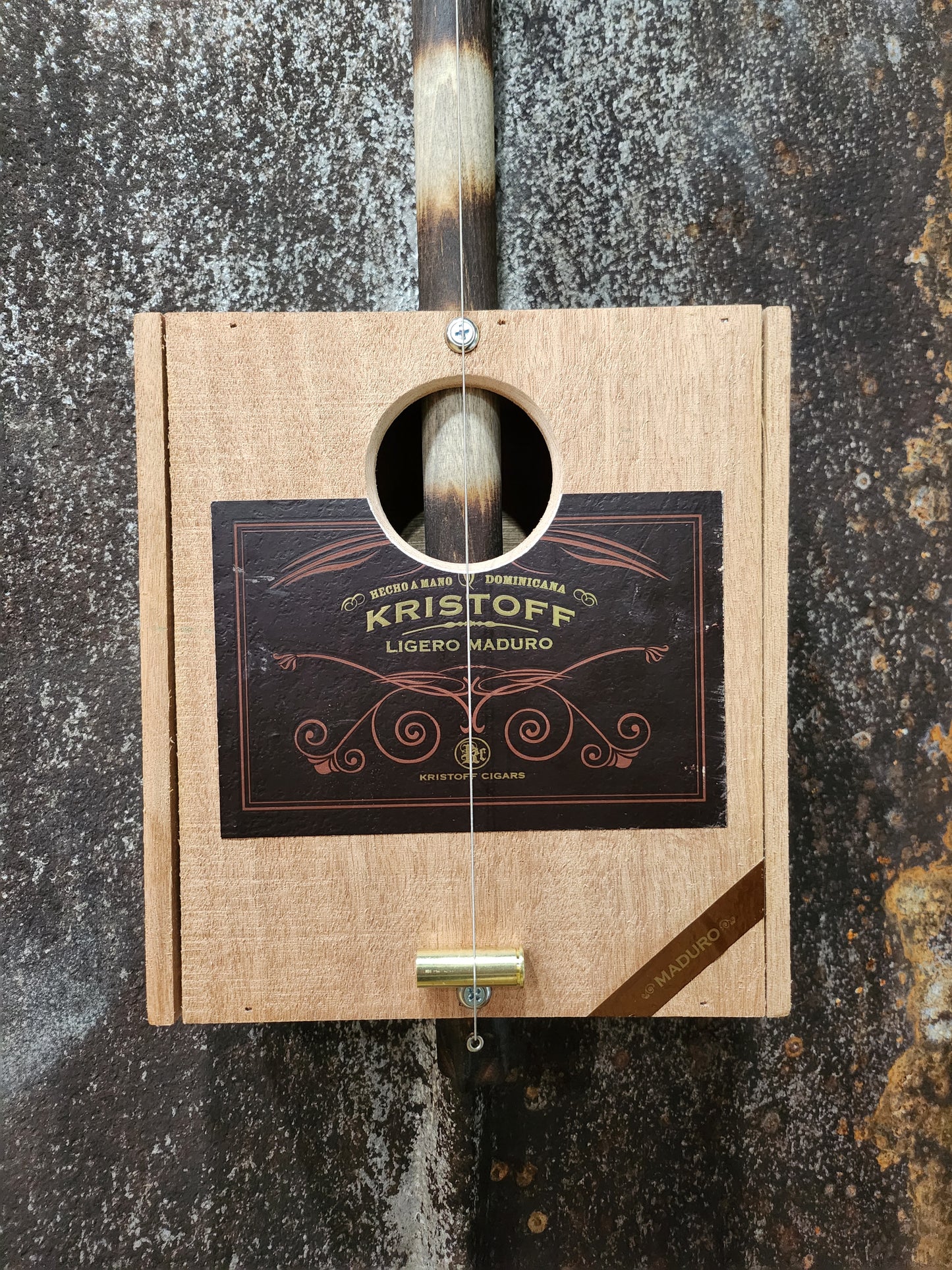 "Mocha Melody" Cigar Box Bullet Banjo