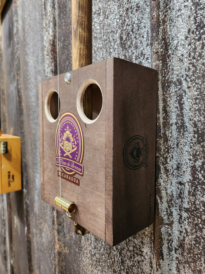"Purple Haze" Mini Cigar Box Bullet Banjo