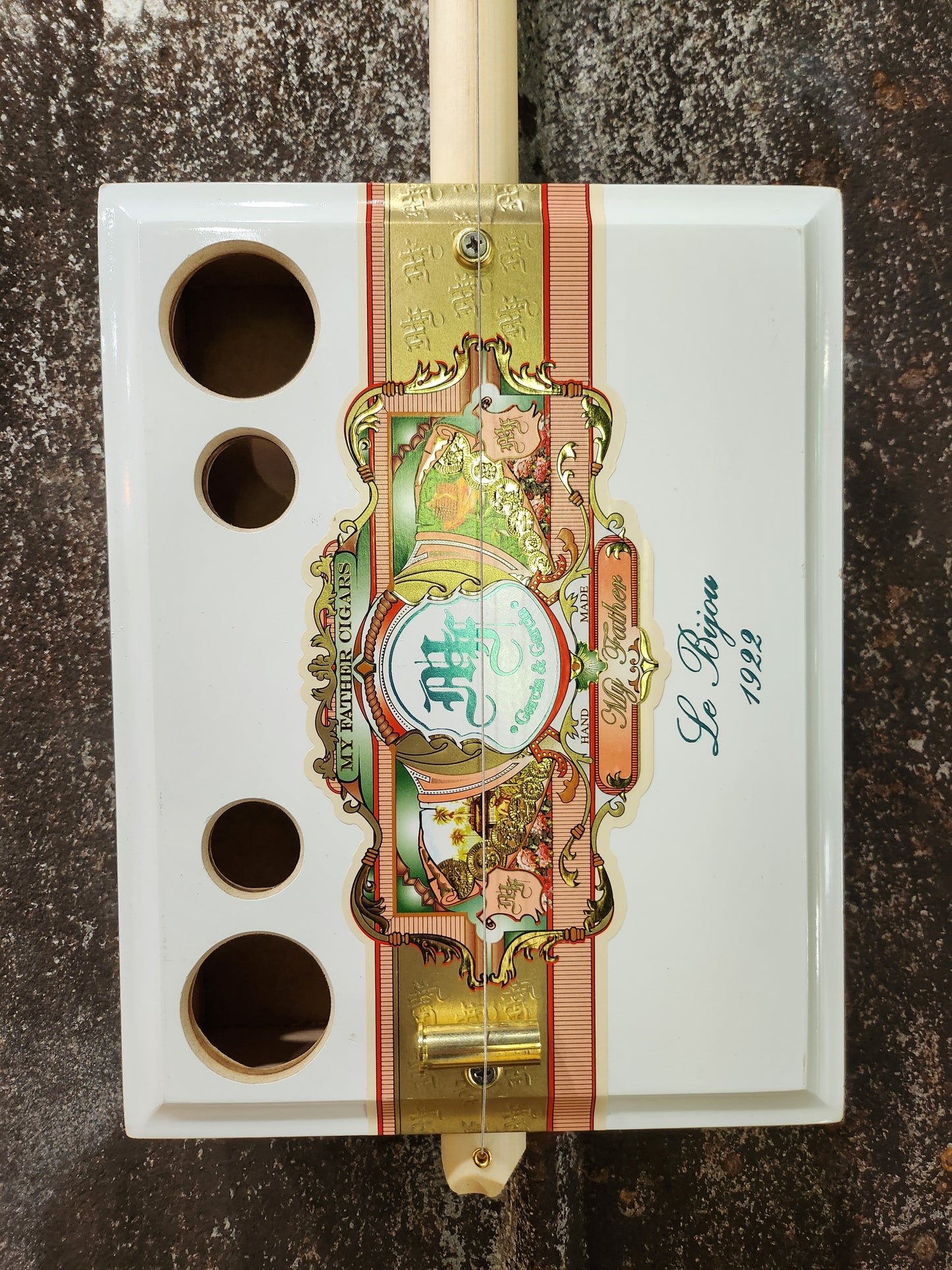 "Royal Relic" Premium Cigar Box Bullet Banjo
