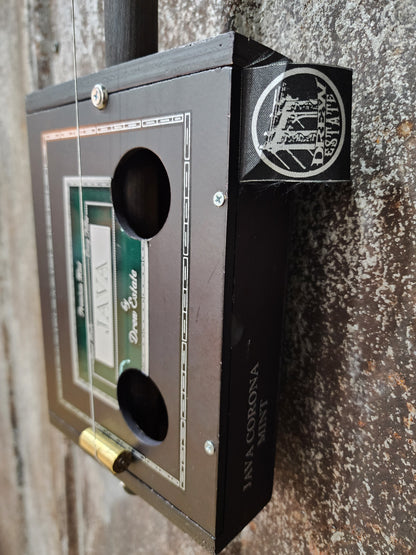 "Mint Chocolate Java" Mini Cigar Box Bullet Banjo