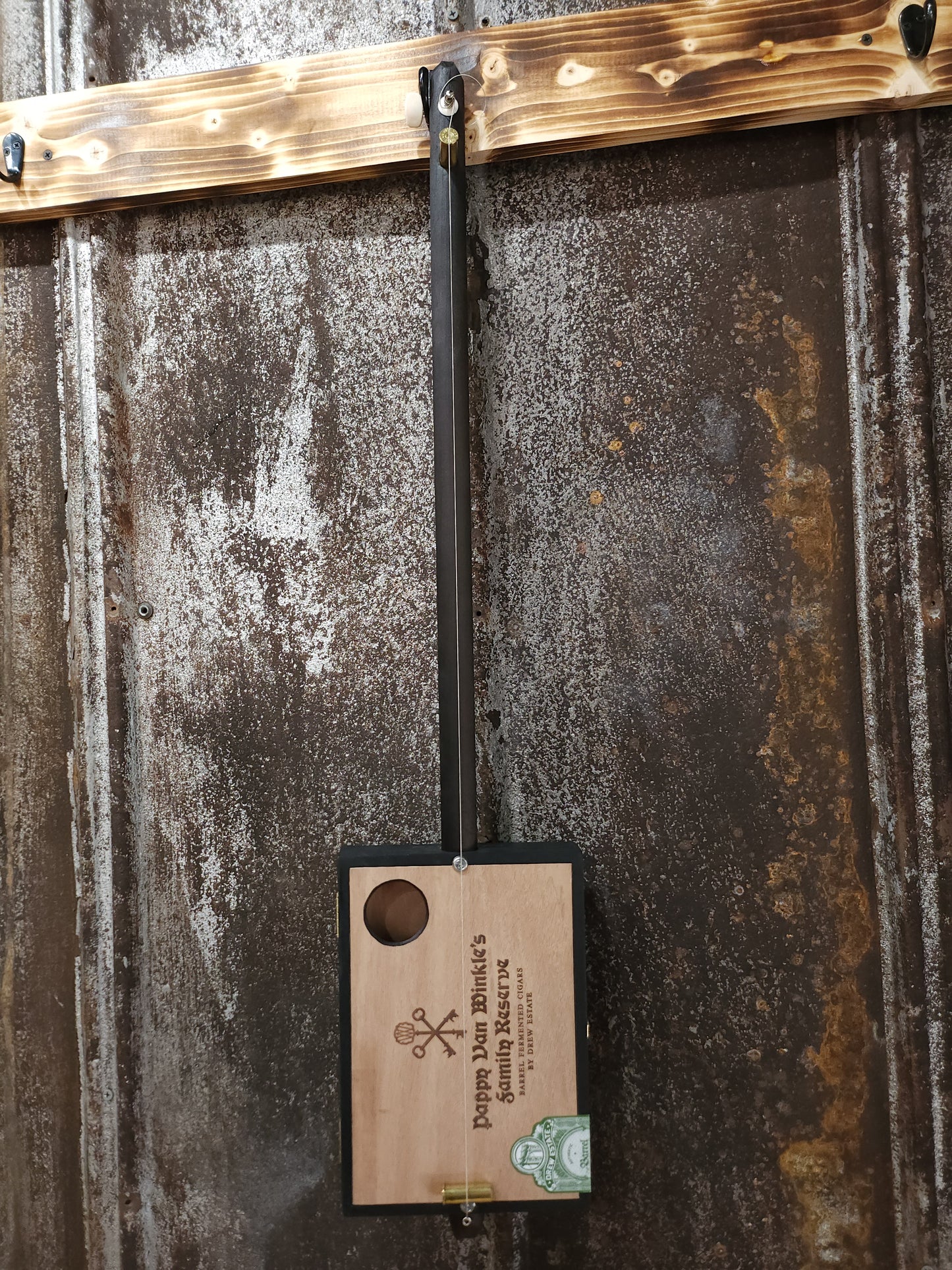 "Dark Nordic" Regular Cigar Box Bullet Banjos